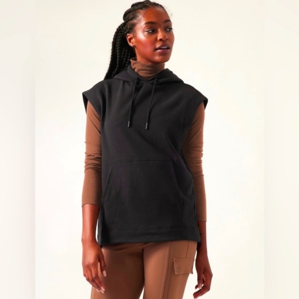 Black Sleeveless Hoodie by ATHLETA. LIKE NEW Condition!